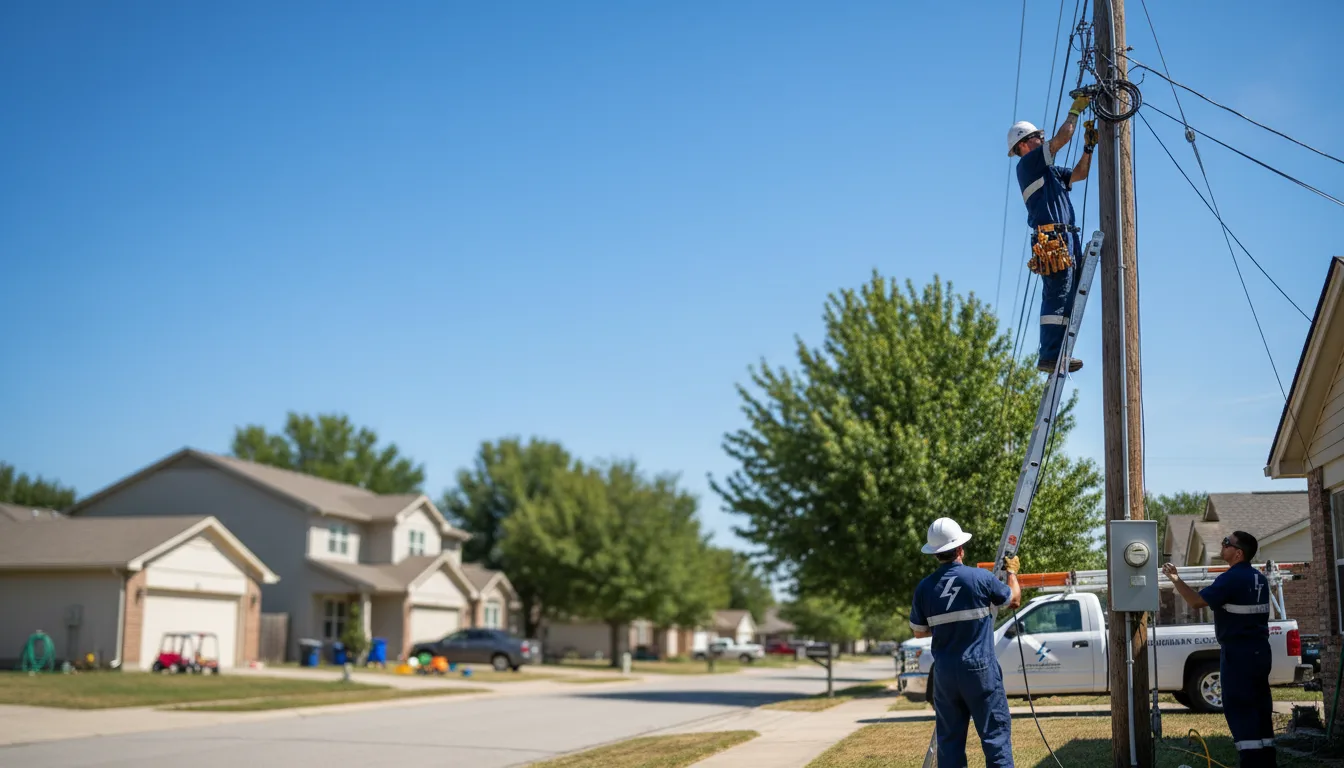 Residential electrician providing installation services in Great Meadows, NJ
